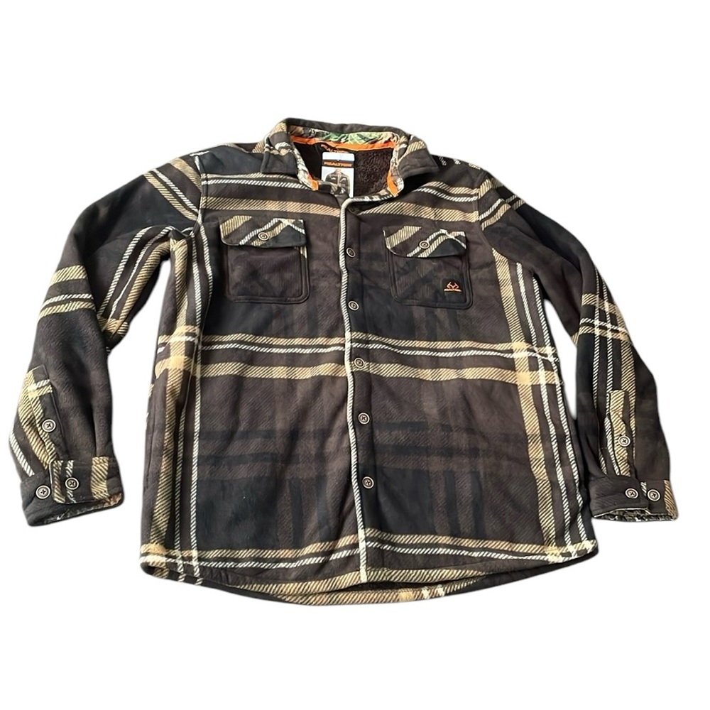Realtree - Men's Sherpa Lined Shirt Jacket